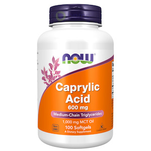 Now Foods, Caprylic Acid, 600mg, 100 Softgels
