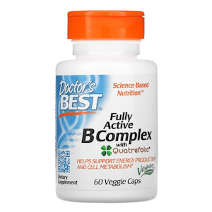 Doctor's Best, Fully Active B Complex, 60 Vcaps