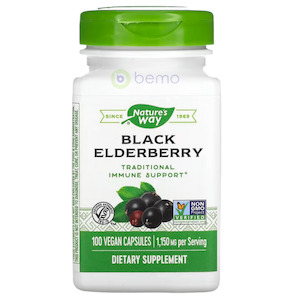Nature's Way, Black Elderberry, 100 Vcaps