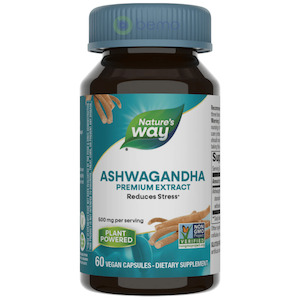 Natures Way: Nature's Way, Ashwagandha, 60 Vegan Capsules