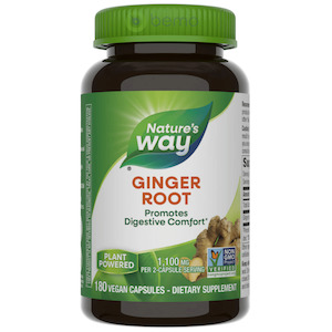 Natures Way: Nature's Way, Premium Ginger Root, 550mg, 180 VegCaps