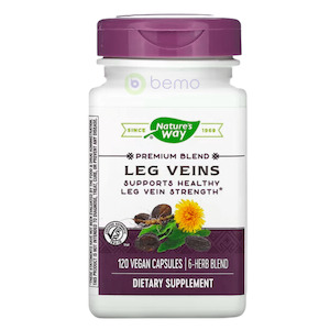 Natures Way: Nature's Way, Leg Veins 120 Vegan Caps