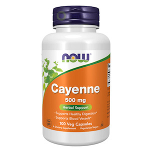Now Foods, Cayenne 500mg, 100 Veg Capsules