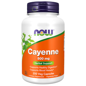 Now Foods: Now Foods, Cayenne 500mg, 250 Veg Capsules