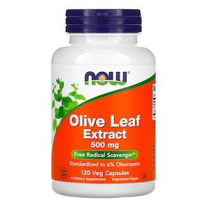 Now Foods, Olive Leaf Extract, 500mg, 120 VegCaps