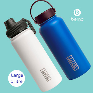 Tempt, Conquer, Large Insulated Water Bottle, 1 litre