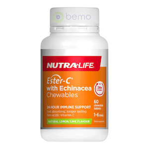 Nutra-Life, Ester-C with Echinacea, 60 Chewable Tablets