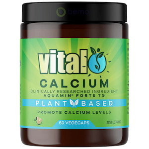 Minerals: Vital, Calcium, Plant Based, 60 Vege Caps