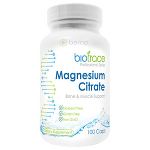 Stress Support: BioTrace, Magnesium Citrate, 100 Capsules