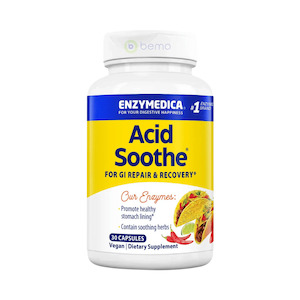 Digestion And Gut Health: Enzymedica, Acid Soothe, 30 Capsules