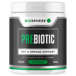 Biosphere, Prebiotic Gut & Immune Support, Elderberry, 264g