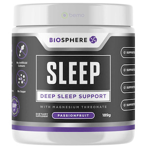 Brain Health: Biosphere, Deep Sleep Support, Passionfruit, 189g
