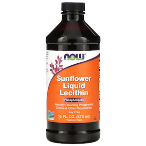 Brain Health: Now Foods, Sunflower Liquid Lecithin, 473ml