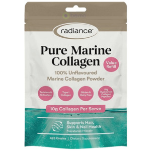 Radiance, Pure Marine Collagen, Powder 425g, Pouch