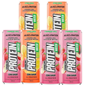 Energy: Muscle Nation, Sparkling Protein Water, 6-Pack YOU CHOOSE!