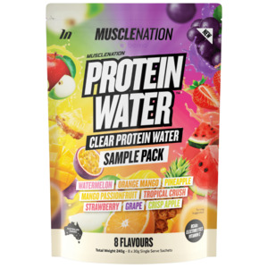 Muscle Nation, Protein Water, 8 Serve Sample Pack