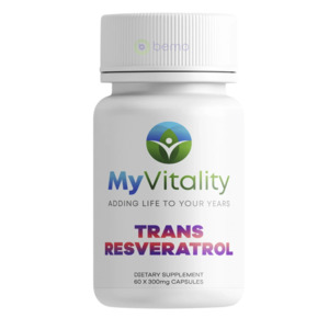 MyVitality, Trans Resveratrol, 300 mg, 60 Capsules