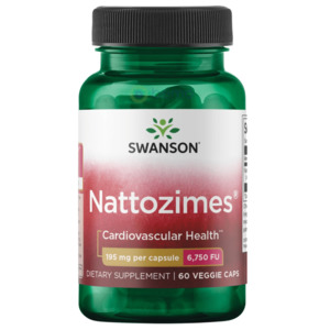 Swanson, Nattozimes 195mg, 60 Veg Caps