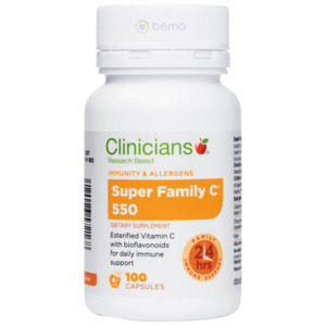 Clinicians, Super Family C 550, 100 Capsules