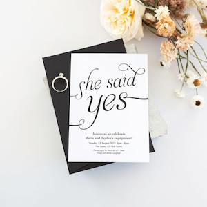 Products: Simple Script Party Invitation - Be My Guest Design