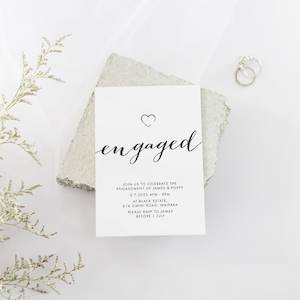 Products: Rustic Luxe Party Invitation - Be My Guest Design