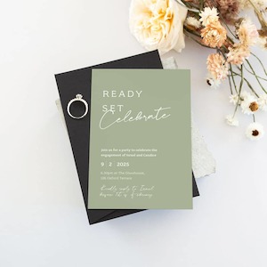 Products: Modern Meadow Party Invitation - Be My Guest Design