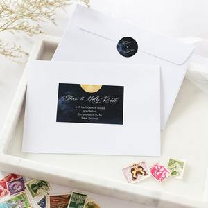 Products: Celestial Address Labels & Envelope Seals - Be My Guest Design
