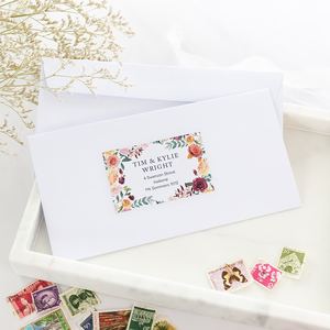 Products: In Bloom Address Labels & Envelope Seals - Be My Guest Design