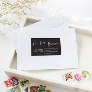 Products: Cheeky Vibes Address Labels & Envelope Seals - Be My Guest Design
