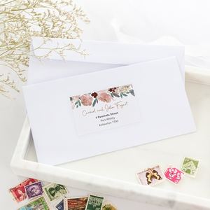 Products: Fleur Address Labels & Envelope Seals - Be My Guest Design