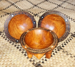 6 Inch Top Carved Tanoa / Kava Bowl - Benai Farms