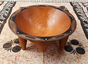 20 Inch Top Carved Tanoa / Kava Bowl - Benai Farms
