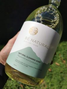 Liquid Castile Soap Made in NZ Be Natural Soap: Natural Cleaning Soap Peppermint & Eucalyptus