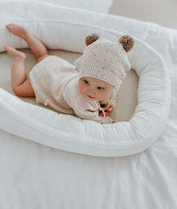 SECOND | Baby Lounger - Natural Marle + Ivory