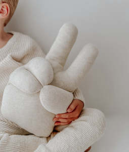 Baby: Peace Cushion - Natural Marle