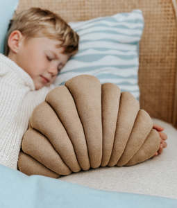 Baby: Small Shell Cushion - Khaki