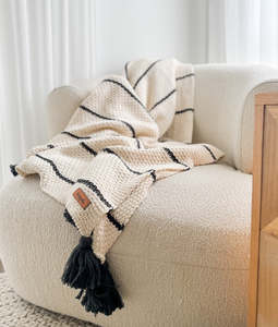 Home: Charcoal & Salt Lounge Throw