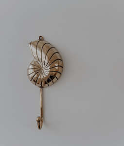 Home: Balinese Brass Hook | Sea Swirl