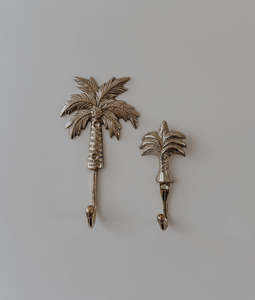 Home: Balinese Brass Hook | X-Small Palm