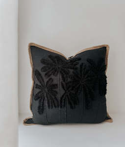 Home: Balinese Cushion Cover | Noir Palm
