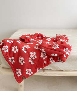 Knitwear Clothing: Sherpa Hoodie - Aloha Sunset