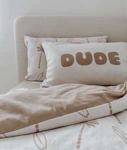 Duvet Cover - Natural Surfing Palm