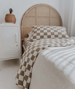 [PRE-ORDER] | Duvet Cover - Khaki Gingham