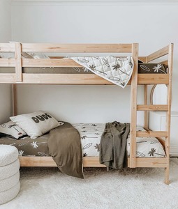 Quilts Duvet Covers: Reversible Quilt - Olive Surfing Palm