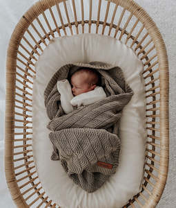 [PRE-ORDER] | Stone Shell Stitch Blanket