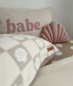 [PRE-ORDER] | Small Shell Cushion - Cameo Pink