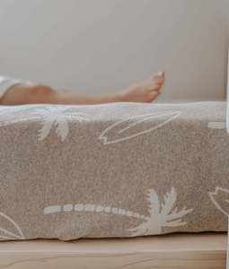 [PRE-ORDER] | Jersey Cotton Sheet - Dune Surfing Palm
