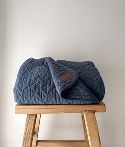 Quilted Blanket | Dusky Blue - S/KS Size