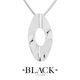 Mirage Medium Pendant in Sterling Silver - Benjamin Black Goldsmiths