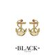 Nautical Anchor Studs in 9ct Yellow Gold - Benjamin Black Goldsmiths